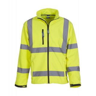 Hi-Vis Softshell Jacke gelb