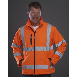 Hi-Vis Softshell Jacke orange