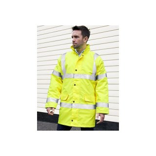 Hi Viz Motorway Coat Warnschutz Jacke / Parka gelb