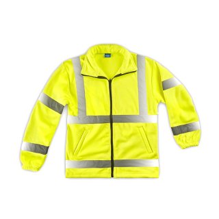 High Visibility Fleece Jacke gelb