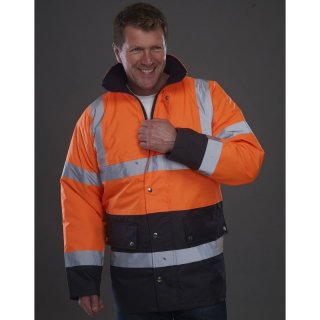 Motorway Warnschutz Jacke orange/navy
