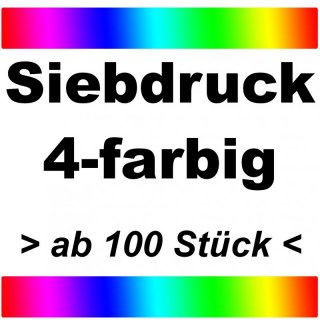 Siebdruck 4-farbig (ab 100 Stück)