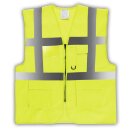 YOKO® Viz Promo Waistcoats Warnweste mit Taschen und...