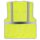 YOKO® Viz Promo Waistcoats Warnweste mit Taschen und Reißverschluss gelb