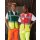 YOKO® Viz Promo Waistcoats Warnweste mit Taschen und Reißverschluss rot/gelb
