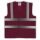 YOKO® High Visibility Funktionsweste Warnweste mit 4 Reflexstreifen maroon