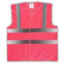 YOKO® High Visibility Funktionsweste Warnweste mit 4 Reflexstreifen pink