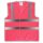 YOKO® High Visibility Funktionsweste Warnweste mit 4 Reflexstreifen pink