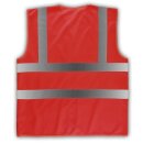 YOKO® High Visibility Funktionsweste Warnweste mit 4 Reflexstreifen rot