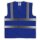 YOKO® High Visibility Funktionsweste Warnweste mit 4 Reflexstreifen royalblau