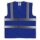YOKO® High Visibility Funktionsweste Warnweste mit 4 Reflexstreifen royalblau