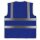 YOKO® High Visibility Funktionsweste Warnweste mit 4 Reflexstreifen royalblau