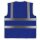 YOKO® High Visibility Funktionsweste Warnweste mit 4 Reflexstreifen royalblau