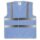 YOKO® High Visibility Funktionsweste Warnweste mit 4 Reflexstreifen himmerlblau