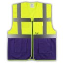 YOKO® Viz Promo Waistcoats Warnweste mit Taschen und...