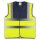 YOKO® High Visibility Funktionsweste Warnweste mit 4 Reflexstreifen navy/gelb