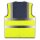 YOKO® High Visibility Funktionsweste Warnweste mit 4 Reflexstreifen navy/gelb