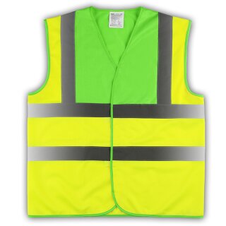 YOKO® High Visibility Funktionsweste Warnweste mit 4 Reflexstreifen l