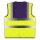 YOKO® High Visibility Funktionsweste Warnweste mit 4 Reflexstreifen lila/gelb