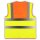 YOKO® High Visibility Funktionsweste Warnweste mit 4 Reflexstreifen orange/gelb