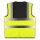 YOKO® High Visibility Funktionsweste Warnweste mit 4 Reflexstreifen schwarz/gelb