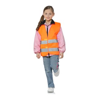 easyMesh® Kinder Funktionsweste Warnweste orange XS = 3-6 Jahre