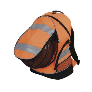 Hi Vis Sicherheits- Rucksack gelb oder orange mit Reflex Streifen