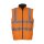 Reversible  Fleece Bodywarmer Weste gelb oder orange