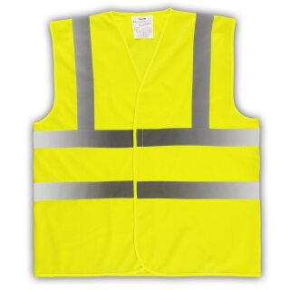 YOKO® High Visibility Funktionsweste Warnweste mit 4 Reflexstreifen gelb