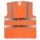 YOKO® High Visibility Funktionsweste Warnweste mit 4 Reflexstreifen orange