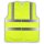 YOKO® MESH Gewebe Funktionsweste mit 4 Streifen Warnweste luftdurchlässig gelb