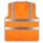 YOKO® MESH Gewebe Funktionsweste mit 4 Streifen Warnweste luftdurchlässig orange