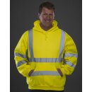 High Visibility Hoodie - Warnschutz Pullover gelb