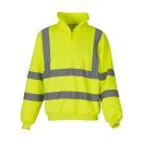 High Visibility 1/4 Zip Sweat Shirt - Pullover gelb M