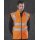 Reversible  Fleece Bodywarmer Weste gelb oder orange S gelb