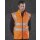 Reversible  Fleece Bodywarmer Weste gelb oder orange L gelb