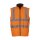 Reversible  Fleece Bodywarmer Weste gelb oder orange L orange