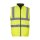 Reversible  Fleece Bodywarmer Weste gelb oder orange L orange