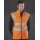 Reversible  Fleece Bodywarmer Weste gelb oder orange L orange