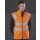 Reversible  Fleece Bodywarmer Weste gelb oder orange XL gelb