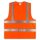 flammhemmende Warnweste Sicherheitsweste orange EN14116 / EN ISO20471