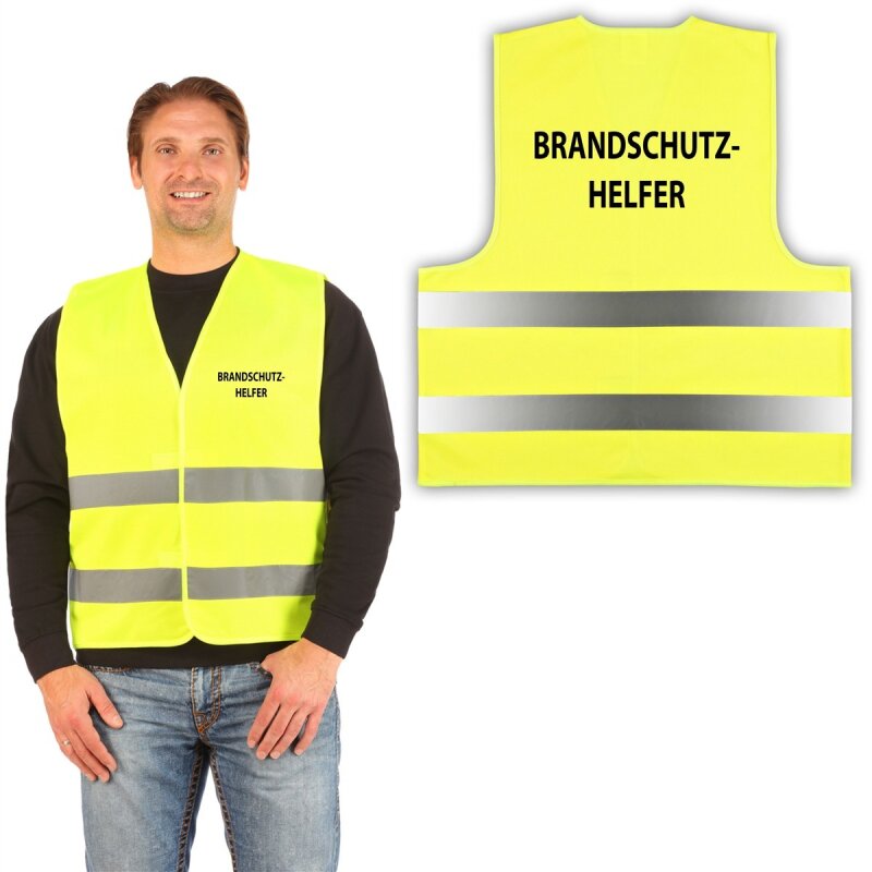 ANSI Warnweste – Gelb, Größe XL, Mit Reflektierenden Streifen & Taschen, Für Bau, Sport & Sicherheit