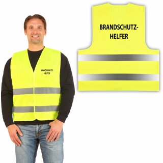 Signalweste Warnweste gelb XL/XXL BRANDSCHUTZHELFER