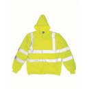 High Visibility Zip Hoodie - Warnschutz Pullover mit...