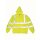 High Visibility Zip Hoodie - Warnschutz Pullover mit Reißverschluss gelb