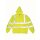 High Visibility Zip Hoodie - Warnschutz Pullover mit Reißverschluss gelb M
