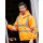 High Visibility Zip Hoodie - Warnschutz Pullover mit Reißverschluss orange