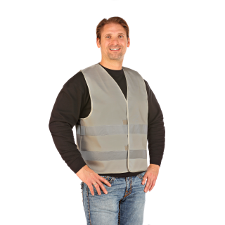 easyMesh® Signalweste Warnweste grau 3XL/4XL 145cm Umfang