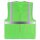 YOKO® Viz Promo Waistcoats Warnweste mit Taschen und Reißverschluss grün