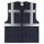 YOKO® Viz Promo Waistcoats Warnweste mit Taschen und Reißverschluss dunkelblau